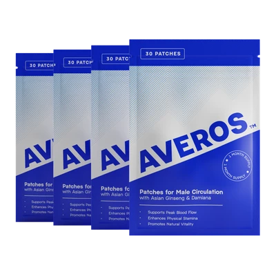 Four packs of Averos patches, 120 patches for four months